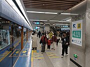 1號線往咸陽西站站台（2023年12月）