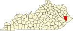 State map highlighting 弗洛伊德 County