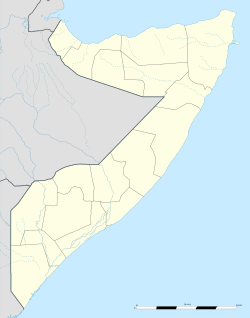 加勒卡約在Somalia的位置