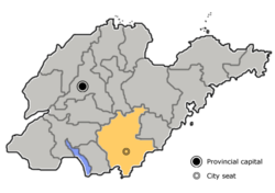 臨沂市在山東省的地理位置