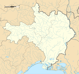 艾格莫尔特在加尔省的位置