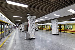 车站站台（摄于2020年8月）