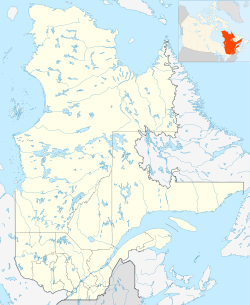 蒙特利爾奧林匹克體育場在魁北克省的位置