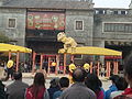黄飞鸿纪念馆的舞狮表演