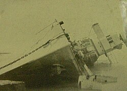 1938年被日軍打撈起的逸仙號