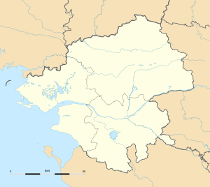 圣日尔达德布瓦在大西洋卢瓦尔省的位置