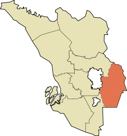 乌鲁冷岳县在雪兰莪的位置