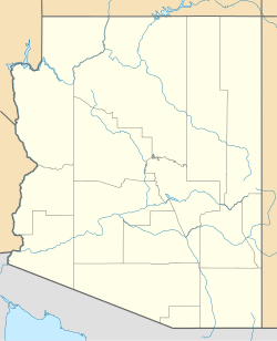 上麥田在亞利桑那州的位置