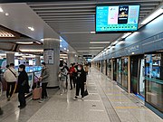 4号线下客站台（2022年2月）
