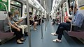 深圳地铁9号线9343车厢内景