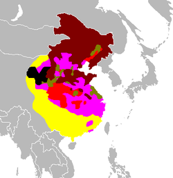 中国共产党控制区于1945年至1949年的扩张，时期参看下方：   1934年－1945年   1945年－1946年中   1946年中－1947年中   1947年中－1948年中   1948年中－1949年中   1949年中－1949年9月