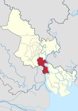 茹𦨭县在胡志明市的位置