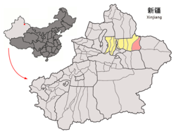 木垒哈萨克自治县的地理位置