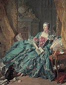 《庞巴度夫人》（Madame de Pompadour）；法兰索瓦·布雪；1756年；布面油画；2.01 x 1.57米；老绘画陈列馆（德国慕尼黑）