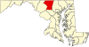 卡罗尔县在马里兰州的位置