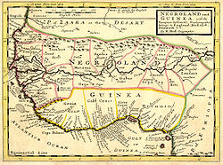 1729年的西非地圖