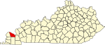 State map highlighting 麥克拉肯 County