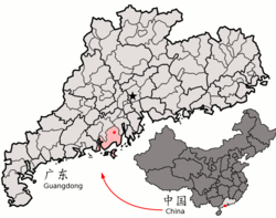 台山市的地理位置