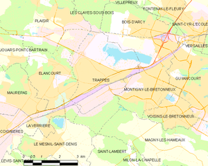 特拉普市镇地图