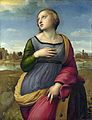 《亞歷山大的聖凱瑟琳（英语：Saint Catherine of Alexandria (Raphael)）》（Saint Catherine of Alexandria），1507年-1508年，收藏於英國國家美術館