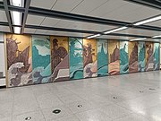 3号线站厅艺术墙《丝路锦绣》 (2022年5月)