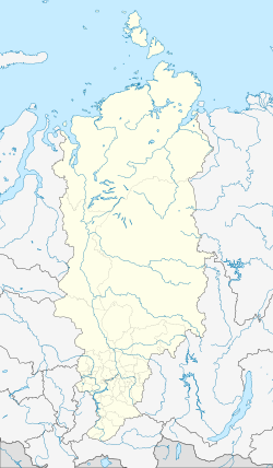 葉尼塞斯克在克拉斯諾亞爾斯克邊疆區的位置