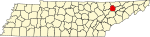 標示出尤宁县位置的地圖