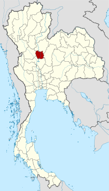 披集府在泰國的位置