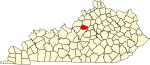 State map highlighting 斯潘塞 County
