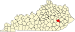 State map highlighting 奧斯利 County