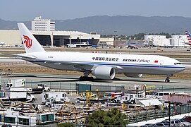 中國國際貨運航空的波音777F於洛杉磯國際機場