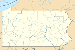 威尔克斯-巴里在賓夕法尼亞州的位置