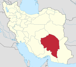 伊朗克尔曼省行政区地图