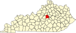 State map highlighting 默瑟 County