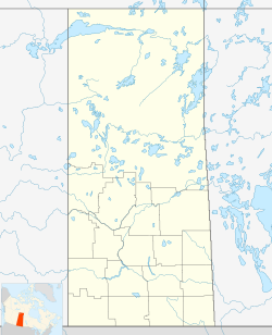 City of Regina在萨斯喀彻温省的位置