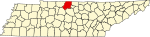 標示出索姆奈县位置的地圖