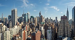 2019年时的曼哈顿中城，是世界上最大的金融中心。