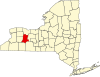 標示出利文斯顿县位置的地圖