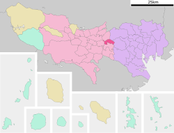 武藏野市位置圖