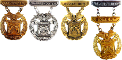 LAPD's marksmanship badges
