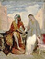 “威尼斯的奥赛罗和苔丝狄蒙娜”，泰奥多尔·夏塞里奥（1819–1856）