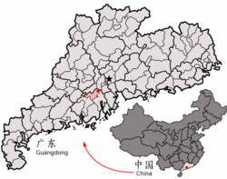 鹤山市的地理位置