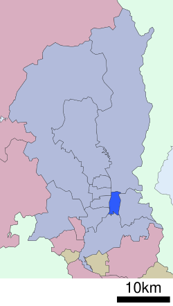 東山區在京都府的位置