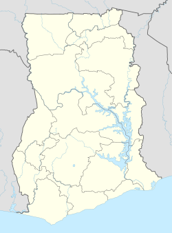 博尔加坦加在迦納的位置