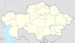 拜科努尔航天发射场在哈萨克斯坦的位置