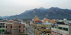 Yeongam Township and Moon-rise Mountain in the background.jpg