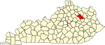 State map highlighting 巴斯 County