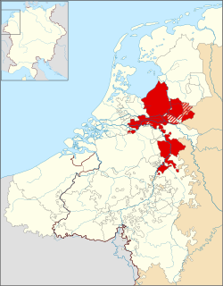 1350年左右时的海尔德公国疆域