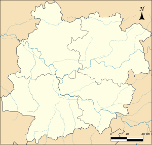 卡斯泰勒阿穆鲁堡在洛特-加龙省的位置