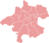上奥地利州县级行政区地图